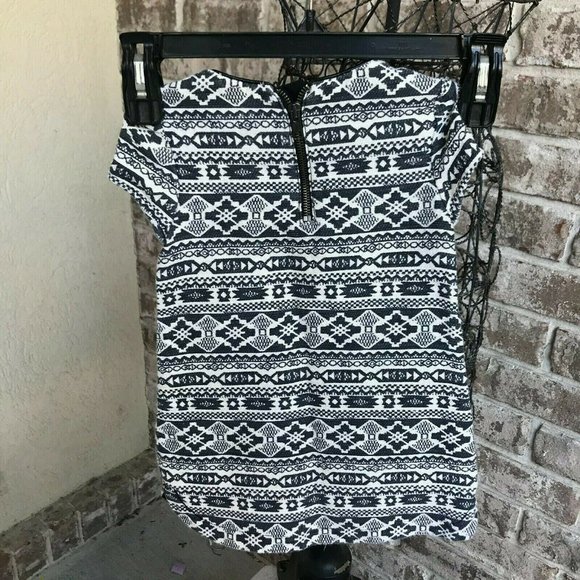 Zara Girls Casual Collection Dress Size 3 /4 Aztec Southwest Back Zip Co… - Picture 6 of 10